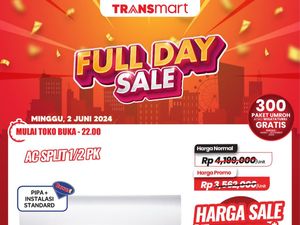 AC Split 1/2 PK Hemat Sampai 1 Juta di Transmart Full Day Sale!