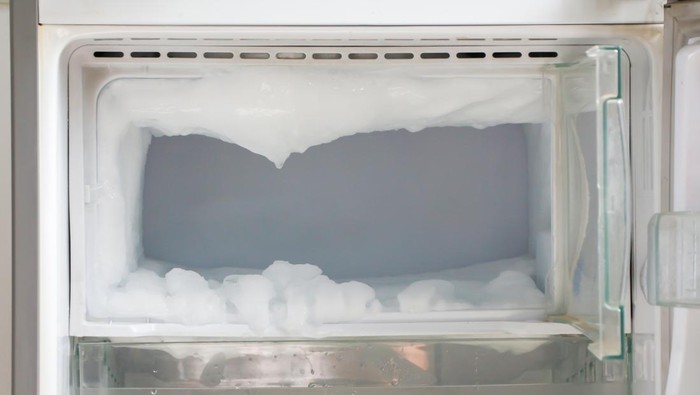 837969656 Many Ice frozen in the fridge