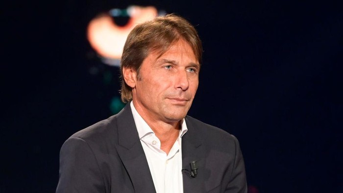 ROME, ITALY - 2023/10/12: Antonio Conte attends the fourth episode of Rai tv program Belve at Fabrizio Frizzi studios. (Photo by Mario Cartelli/SOPA Images/LightRocket via Getty Images)