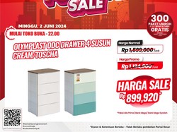 Merapat Besok! Cuma di Transmart Beli Lemari Susun Ada Potongan Rp 700 Ribu