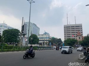 Massa Bela Palestina di Kedubes AS Bubar, Jl Medan Merdeka Selatan Dibuka