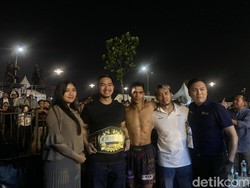 Kaesang dan Erina Nonton Baku Hantam Championship di Tangerang