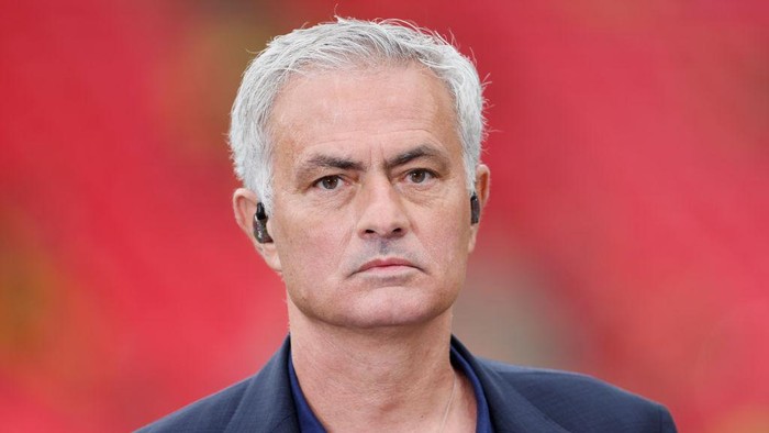LONDON, ENGLAND - JUNE 1: Jose Mourinho former Football Manager and TV Pundit before the UEFA Champions League 2023/24 final match between Borussia Dortmund and Real Madrid CF at Wembley Stadium on June 1, 2024 in London, England. (Photo by Richard Sellers/Sportsphoto/Allstar via Getty Images)