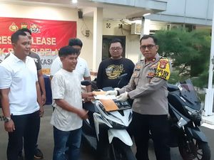 Motor Korban Komplotan Maling Berpistol Ditemukan di Persawahan Cianjur