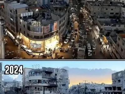 Bikin Tersayat! Wajah Gaza Sebelum dan Setelah Dibombardir Israel