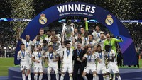 Real Madrid berhasil memenangi Liga Champions 2023/24 usai mengalahkan Borussia Dortmund 2-0 di babak final. Hasil tersebut memantapkan mereka di urutan teratas daftar juara kompetisi terelite di Eropa.