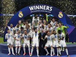 Real Madrid berhasil memenangi Liga Champions 2023/24 usai mengalahkan Borussia Dortmund 2-0 di babak final. Hasil tersebut memantapkan mereka di urutan teratas daftar juara kompetisi terelite di Eropa.