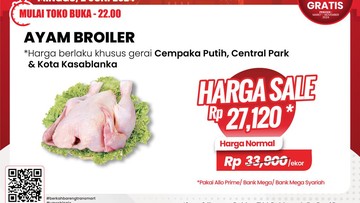 Daging Ayam Murah, di Transmart Full Day Sale Harganya Mulai Rp 26 Ribuan!