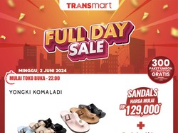 Aneka Sandal Sepatu Murah Meriah di Transmart Full Day Sale!