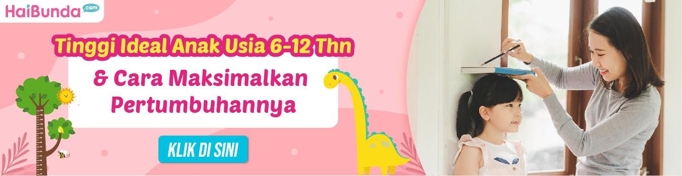 Banner Tinggi Ideal Anak 6 - 12 Tahun