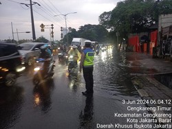 Jalan Daan Mogot Jakbar Tergenang Pagi Ini, Lalin Tersendat