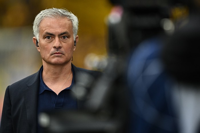 Soccer Football - Champions League - Final - Borussia Dortmund v Real Madrid - Wembley Stadium, London, Britain - June 1, 2024 Jose Mourinho inside the stadium before the match REUTERS/Dylan Martinez