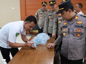 Polres Kediri Gelar Tes Urine Anggotanya Dadakan, Ini Hasilnya