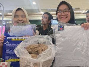 Inovasi Ankubas Sulap Eceng Gondok Jadi Bantal Bernilai Ekonomis