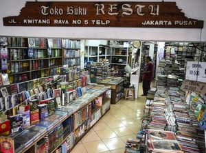 Potret Sepinya Pengunjung di Pasar Buku Kwitang