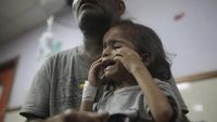 Potret Miris Anak-anak di Gaza Tersiksa Karena Malnutrisi