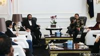 Momen Pimpinan MPR Temui Surya Paloh di DPP NasDem