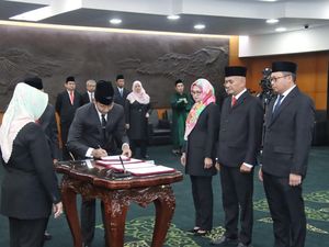 Plt Sekjen MPR Lantik 4 Pejabat Tinggi Pratama Setjen MPR
