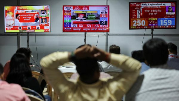 Potret Menanti Hasil Penghitungan Suara Pemilu India