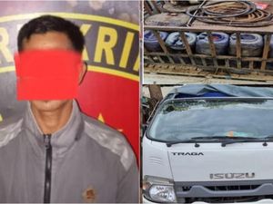 Penyelundup BBM Ilegal asal Muba Ditangkap Polisi, Mobil dan Uang Disita Penyelundup BBM Ilegal asal Muba Ditangkap Polisi, Mobil dan Uang Disita