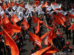Simak! Ini Alur Pengawalan Massa saat May Day di Monas