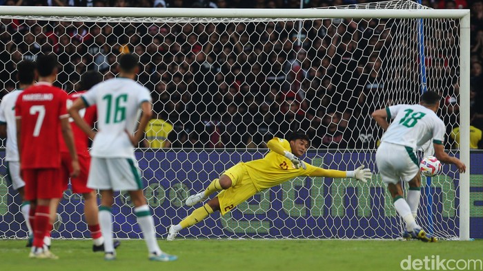 Timnas Indonesia bentrok dengan Irak pada Kualifikasi Piala Dunia 2026 zona Asia. Pertandingan berlangsung di Stadion Gelora Bung Karno, Jakarta, Kamis (6/6/2024) sore WIB.