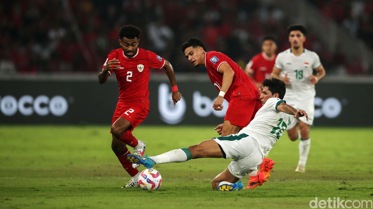 Indonesia vs Irak (Foto: Rifkianto Nugroho/detikSport)