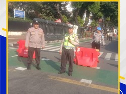 Bakal Ada Demo, Polisi Alihkan Arus Lalin di Depan KPU