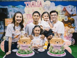 Ruben Onsu dan Sarwendah Rayakan Ulang Tahun Anak Bersama