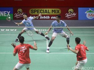 Aksi Bagas/Fikri Sikat Pasangan Prancis, Melaju ke 8 Besar Indonesia Open!