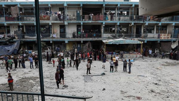 Kondisi Sekolah UNRWA di Gaza Tengah yang Diserang Israel
