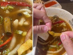 Lagi Makan Laksa, Pembeli Ini Kaget Temukan Puntung Rokok di Kuahnya