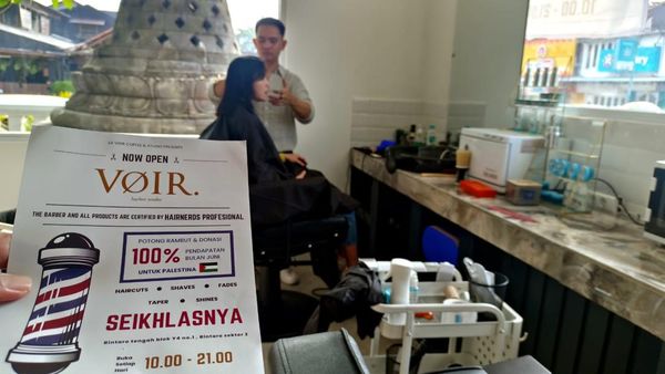 Salut! Pangkas Rambut Ini Donasikan Pendapatan untuk Palestina