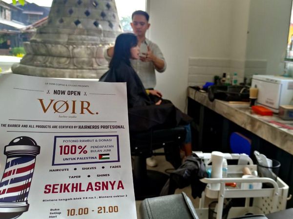 Salut! Pangkas Rambut Ini Donasikan Pendapatan untuk Palestina