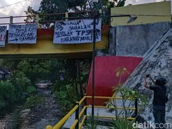 Warga Jagalan Bantul Pasang Spanduk Tolak TPS3R Milik Pemkot Jogja