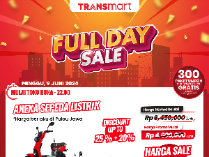 Sepeda Listrik di Transmart Full Day Sale Diskon!