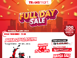 Sepeda Listrik di Transmart Full Day Sale Diskon!