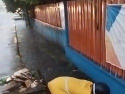Palembang Banjir Usai Diguyur Hujan Deras Selama Satu Jam