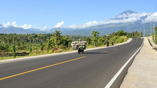 Mulus! Ini Jalan ke Kawasan Wisata Gunung Rinjani Lombok