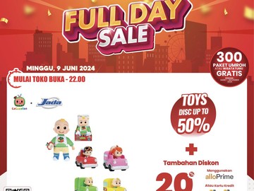 Cuma di Transmart Full Day Sale Mainan Diskon hingga 70%