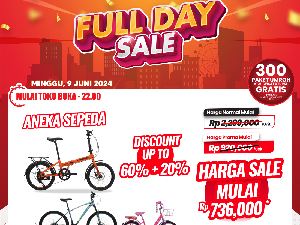 Sayang Anak Pak, Bu, Beli Sepeda di Transmart Full Day Sale Rp 736 Ribu