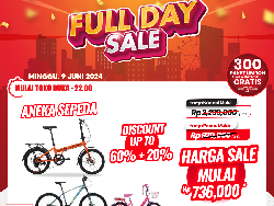 Sayang Anak Pak, Bu, Beli Sepeda di Transmart Full Day Sale Rp 736 Ribu