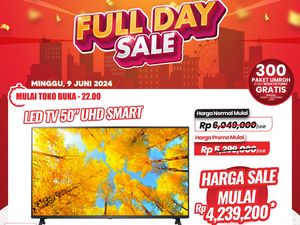 Cuma Transmart Full Day Sale, TV 65 Inch Diskon Rp 3,5 Juta!