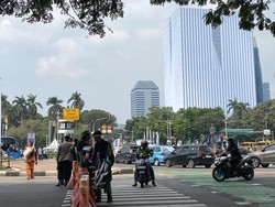 Ada Aksi Bela Palestina di Jakpus, Jalan Medan Merdeka Barat Ditutup