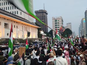 Massa Aksi Bela Palestina Kumpulkan Donasi Rp 388 Juta