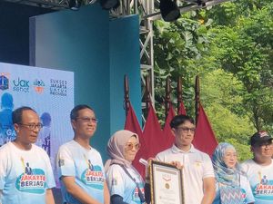 Pemprov Jakarta Raih Rekor MURI ASN Terbanyak Jalan Kaki 7.500 Langkah/Hari
