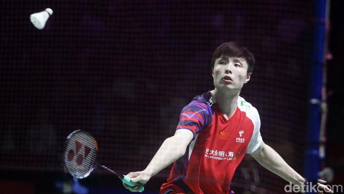 Shi Yu Qi, atlet bulutangkis China yang juga merasakan kekecewaan terkait meninggalnya Zhang Zhi Jie. Foto: Ari Saputra