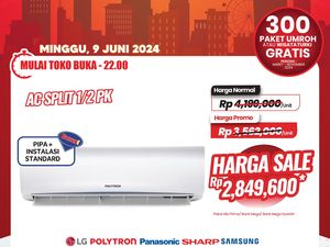 Adem Bener! Beli AC di Transmart Full Day Sale Diskon Rp 1,3 Juta