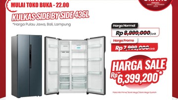 Cuma di Transmart Full Day Sale, Beli Kulkas Diskon Sampai Rp 2,5 Juta