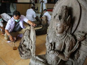 Melihat Konservasi Arca Purbakala Koleksi Museum Ranggawarsita Jateng Melihat Konservasi Arca Purbakala Koleksi Museum Ranggawarsita Jateng